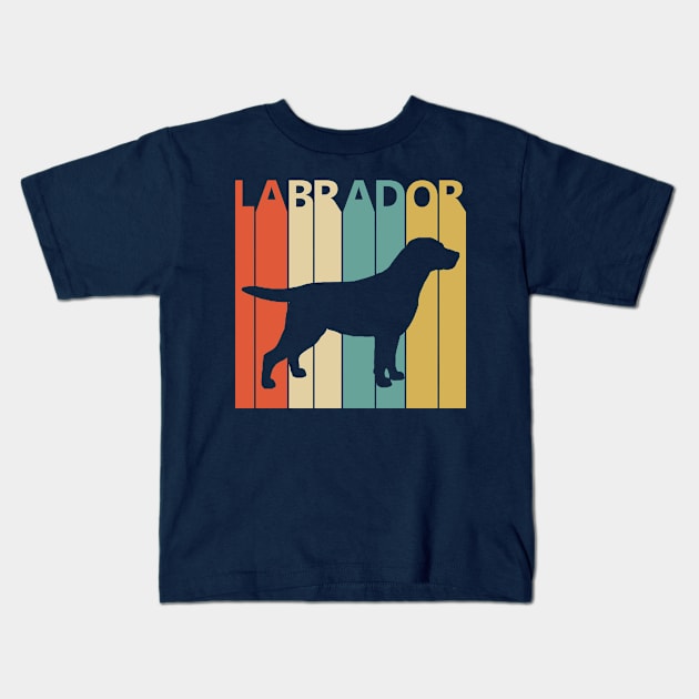 Vintage 1970s Labrador Dog Owner Gift Kids T-Shirt by GWENT